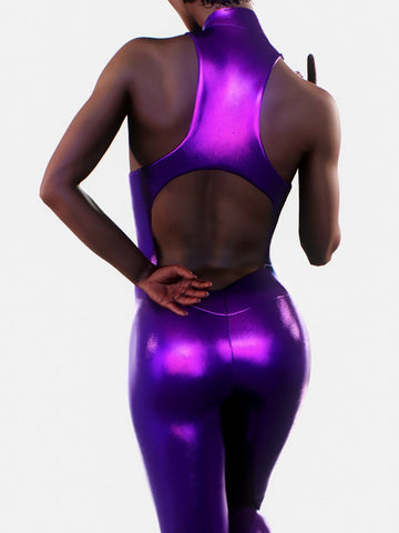 Purple Gloss Unitard-unitard-bootysculpted